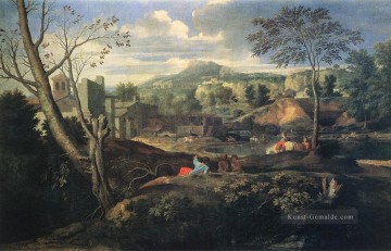  poussin - Ideal Landschaft klassische Maler Nicolas Poussin